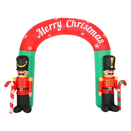 Jingle Jollys Christmas Inflatable Archwary Nutcracker 3M Illuminated Decorations - Image 4