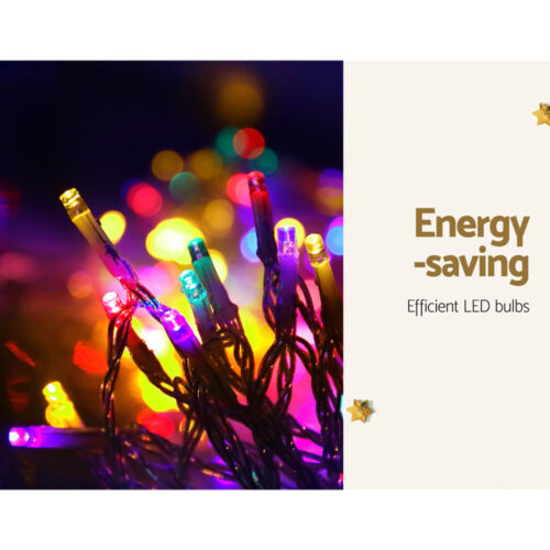 200 LED 3M Christmas Lights Solar String Fairy Light Jingle Jollys - Image 4