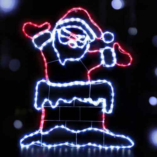 1M Christmas Lights 248 LED Santa Motif Light Decorations Jingle Jollys - Image 7