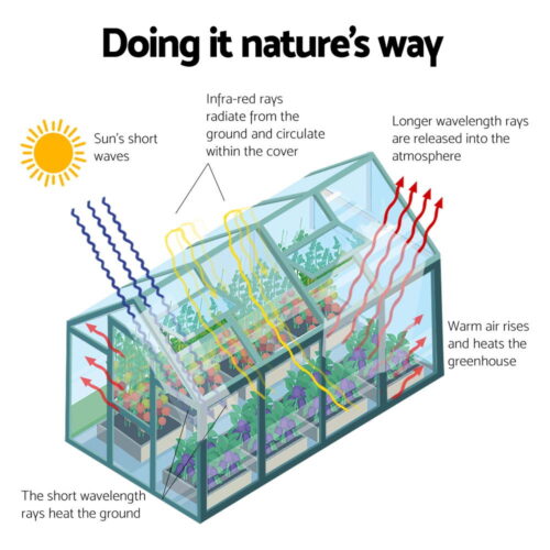 Green Fingers Greenhouse 6.3x2.44x2.1M Aluminium Polycarbonate Green House Garden Shed - Image 5