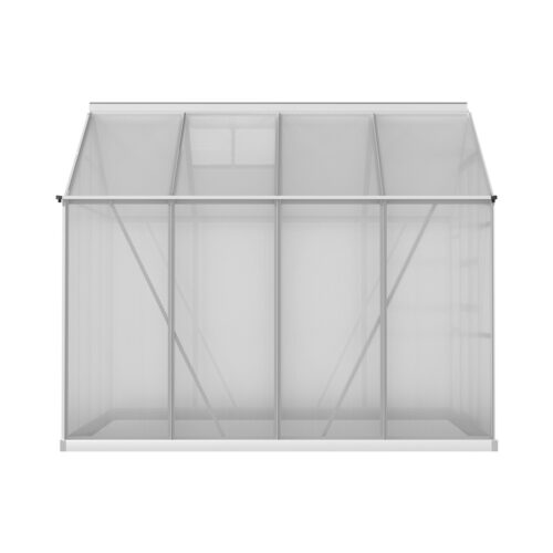 Green Fingers Greenhouse 2.42x2.5x2.26M Aluminium Double Doors Green House Garden Shed - Image 2