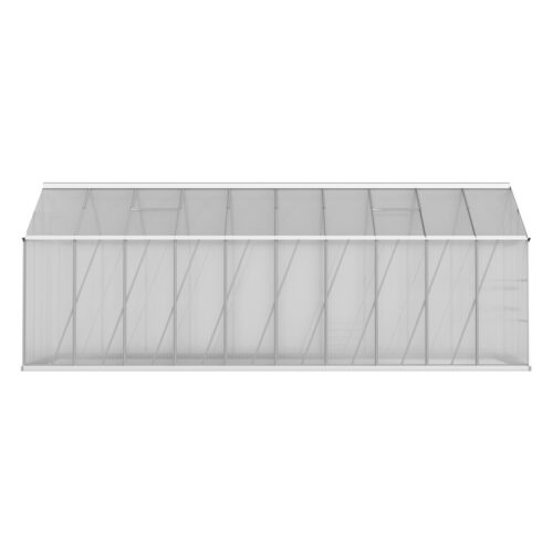 Green Fingers Greenhouse 6.03x2.44x2.68M Double Doors Aluminium Green House Garden Shed - Image 2