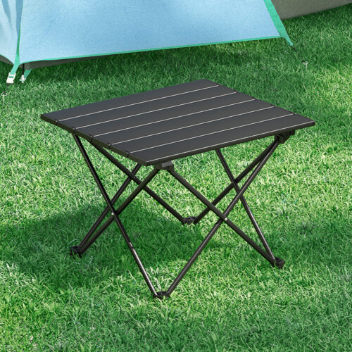 Weisshorn Folding Camping Table 40CM Roll Up Outdoor Picnic BBQ Aluminium Desk - Image 7