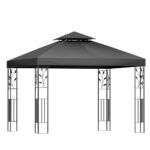 Instahut Gazebo 3x3m Marquee Outdoor Wedding Party Event Tent Home Iron Art Shade Grey
