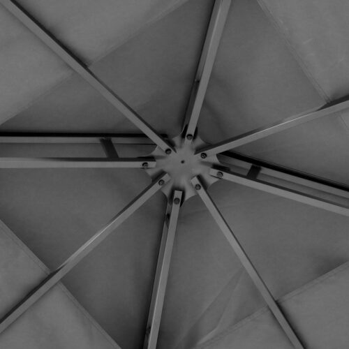 Instahut Gazebo 3x3m Marquee Outdoor Wedding Party Event Tent Home Iron Art Shade Grey - Image 3