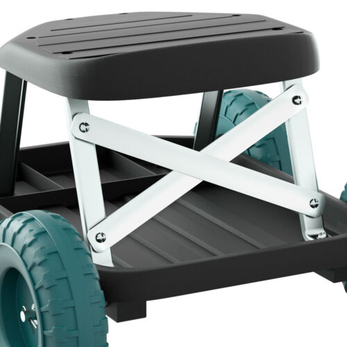 Gardeon Garden Cart Rolling Stool with Wheels Gardening Helper Seat Farm Yard - Image 4
