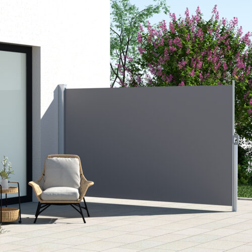 Instahut Side Awning Sun Shade Outdoor Retractable Privacy Screen 2X3M Grey - Image 7