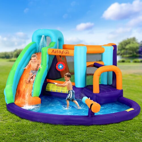 AirMyFun Inflatable Water Slide Kids Jumping Castle Trampoline Outdoor - Image 7