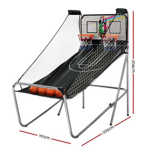 Basketball Arcade Game Electronic Scorer 8 Games Double Shoot Grey - Image 2