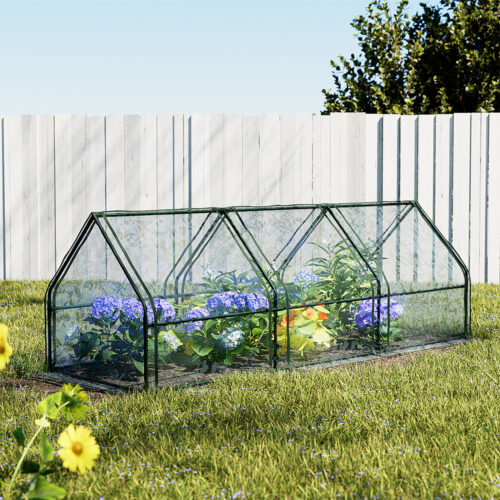 Green Fingers Greenhouse 2.7x0.9x0.9M Mini Green House Raised Garden Bed Planter Box - Image 7