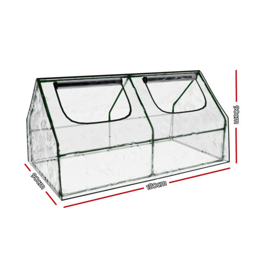 Green Fingers Greenhouse 1.8x0.9x0.9M Mini Green House Raised Garden Bed Planter Box - Image 2
