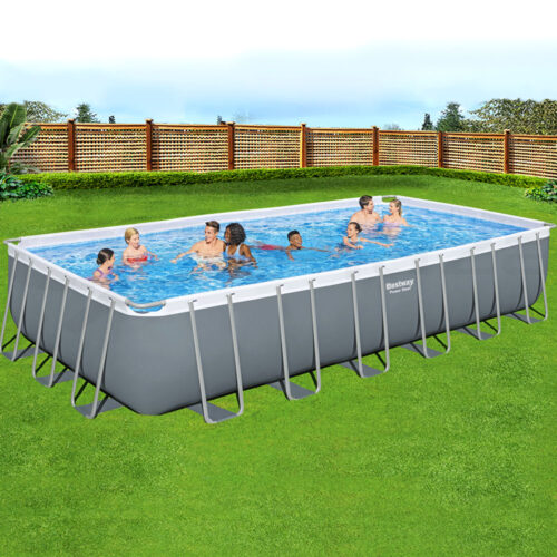 Bestway Swimming Pool 732x366x132cm Steel Frame Above Ground Pools Ladder 30045L - Image 7