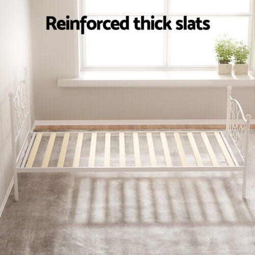 Artiss Bed Frame Single Size Metal Bed Frame GROA - Image 5