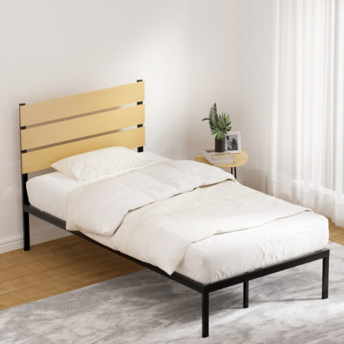 Artiss Bed Frame King Single Size Metal Base Mattress Platform Foundation PAULA - Image 7