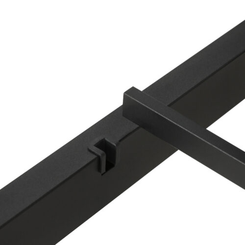 Artiss Bed Frame Double Size Metal Base Mattress Platform Foundation Black PAULA - Image 3