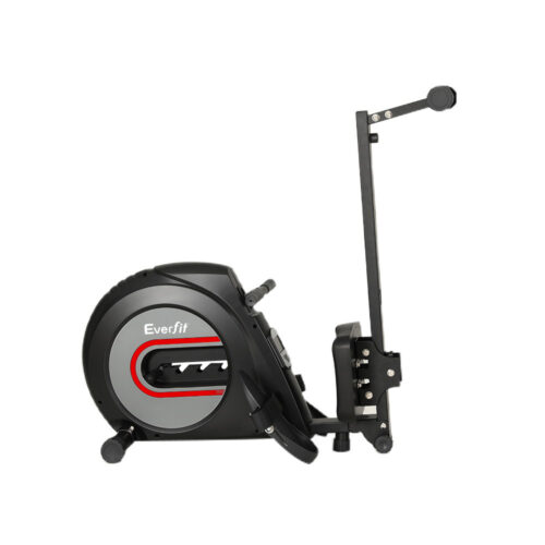 Everfit Rowing Machine Rower Elastic Rope Resistance Fitness Home Cardio Black - Image 5