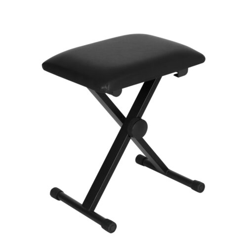 Alpha Piano Stool Adjustable Height Keyboard Seat Portable Bench Chair Black - Image 2