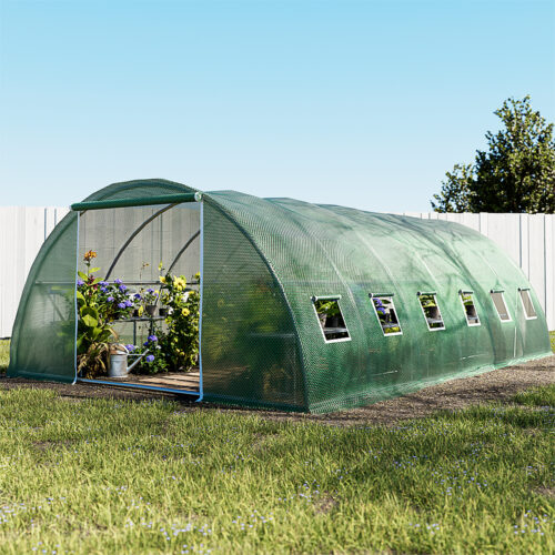 Green Fingers Greenhouse 6x4x2M Walk in Green House Tunnel Plant Garden Shed Dome - Image 7