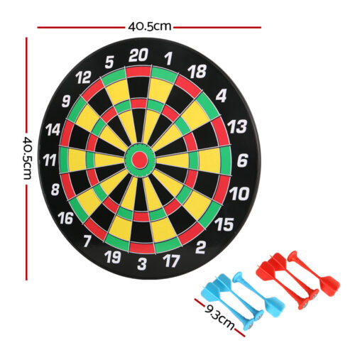16" Dartboard Dart Board with Magnetic Darts Kids Toy Gift - Image 2