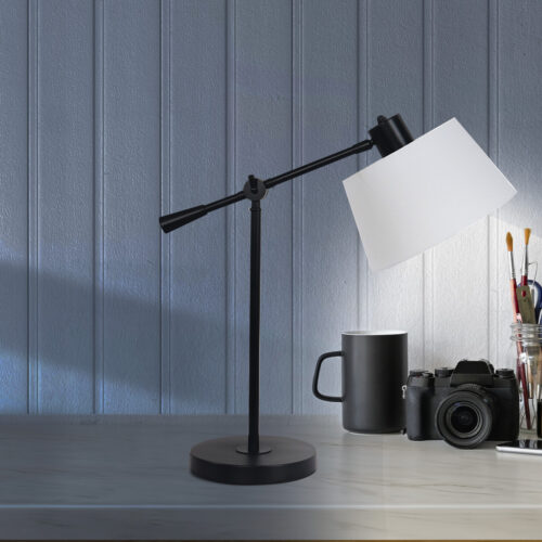Sarantino Adjustable Metal Table Lamp  Black - Image 5
