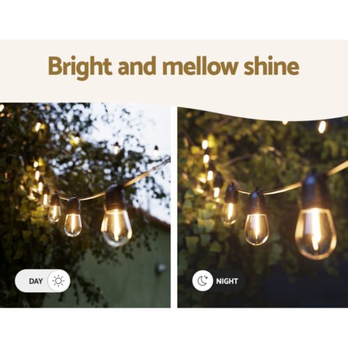 23m Festoon Lights Christmas Fairy String Lights Outdoor Party Garden Decor - Image 5