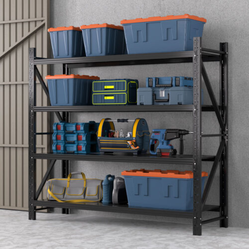 Giantz 2Mx1.8M Garage Shelving Warehouse Rack Pallet Racking Storage Shelf Black - Image 6