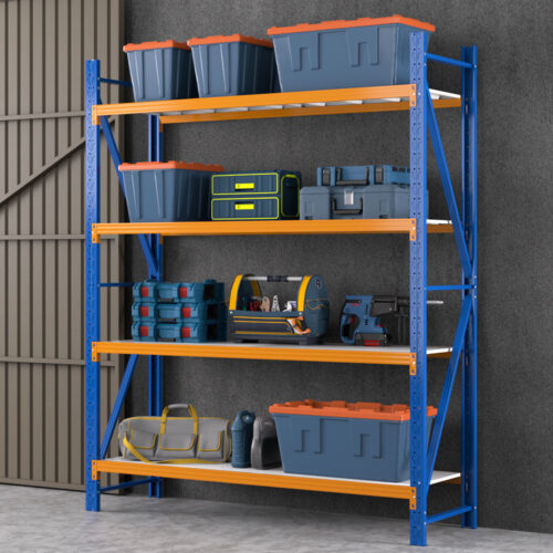 Giantz 2.4Mx2M Garage Shelving Warehouse Rack Pallet Racking Storage Shelf Blue - Image 6