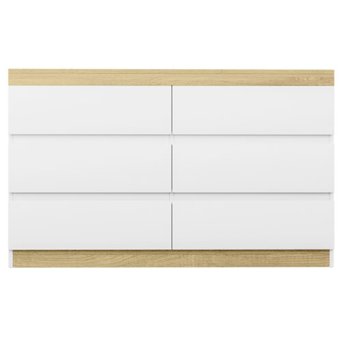 Artiss 6 Chest of Drawers Cabinet Dresser Table Tallboy Storage Bedroom White - Image 3