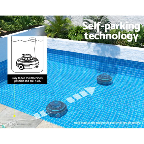 Aqua Buddy Robotic Pool Cleaner Automatic Vacuum Robot Swimming Cordless - Image 5