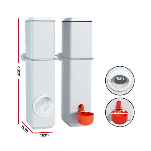 Giantz Chicken Feeder 4L Water Dispenser Automatic Waterer - Image 2