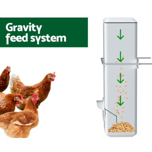 Giantz Chicken Feeder 4L Water Dispenser Automatic Waterer - Image 4