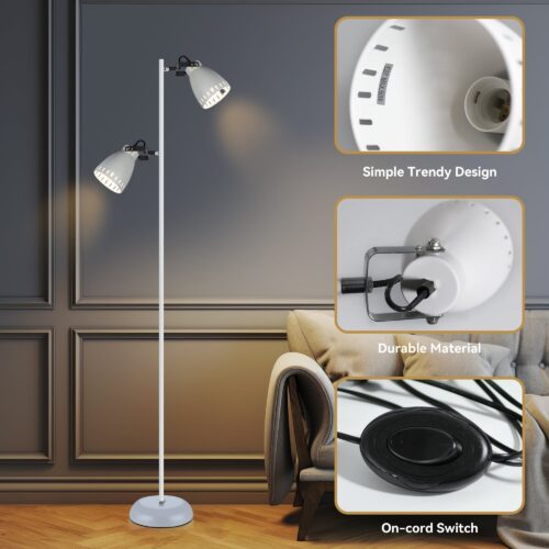 Audrey Floor Lamp - White - Image 9