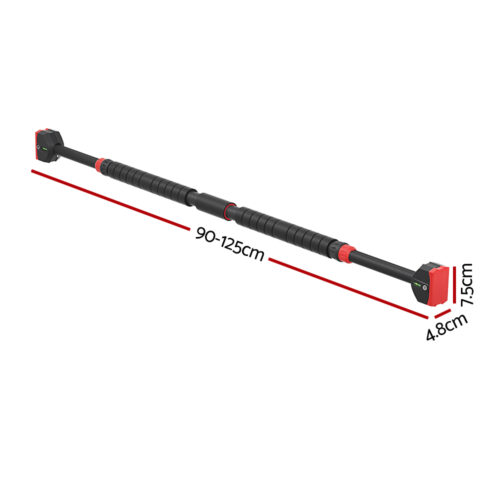 Everfit Pull Up Bar 90CM-125CM Doorway Chin Up Horizontal Bar Gym - Image 2