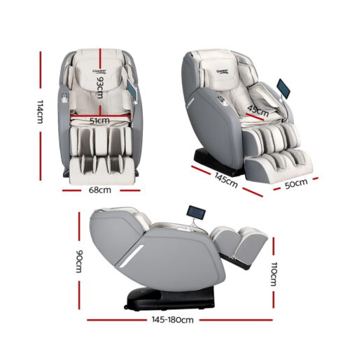 Livemor 4D Massage Chair Electric Recliner Home Massager Gary - Image 2