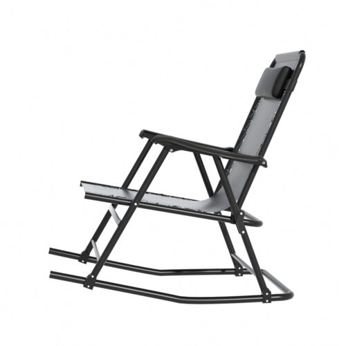 Gardeon Outdoor Rocking Chair Folding Reclining Recliner Patio Furniture Garden - Image 4
