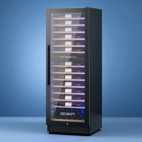 Devanti Wine Fridge Cooler Dual Zone 128 Bottles - Image 7