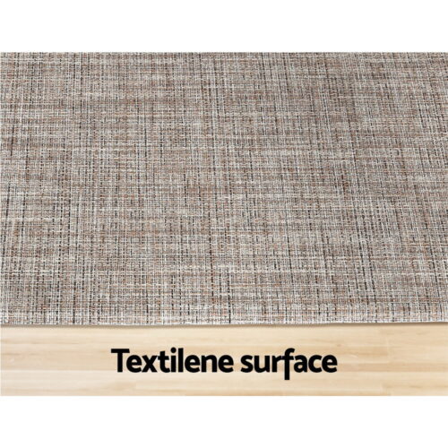 Artiss Kitchen Mat 45x150cm Textilene Floor Rug Carpet Non-slip - Image 4