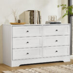 Artiss 6 Chest of Drawers - LEIF White