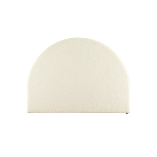 Artiss Bed Head Headboard Bed Frame Queen Boucle - GREI White - Image 3