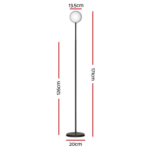 Artiss LED Floor Lamp Remote Adjustable Light Stand Home Living Room Reading - Image 2