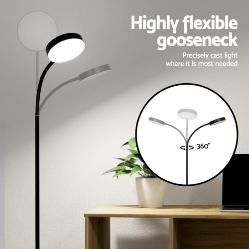 Artiss LED Floor Lamp Remote Adjustable Light Stand Home Living Room Reading - Image 5
