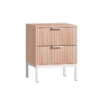 Artiss Bedside Table Drawers Side End Table Storage Cabinet Nightstand Pine LURA