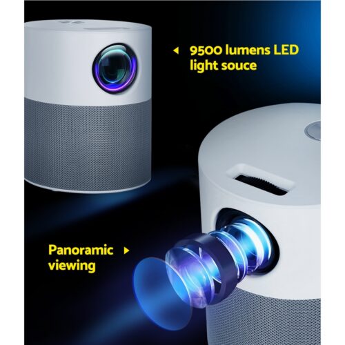 Devanti Portable Mini Video Projector 1080P Wifi Home Theater HDMI Carry Bag - Image 6