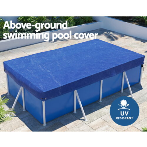 Aquabuddy Pool Cover 3x2m Above-ground Swimming Pool Blanket Blue - Image 5