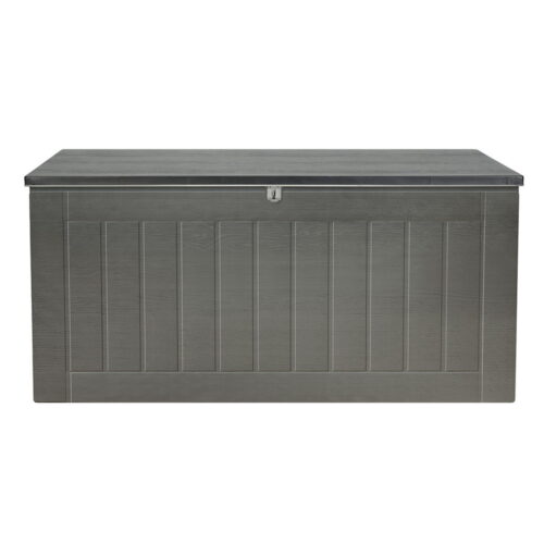 Gardeon Outdoor Storage Box 830L Container Lockable Garden Bench Tool Shed Black - Image 3