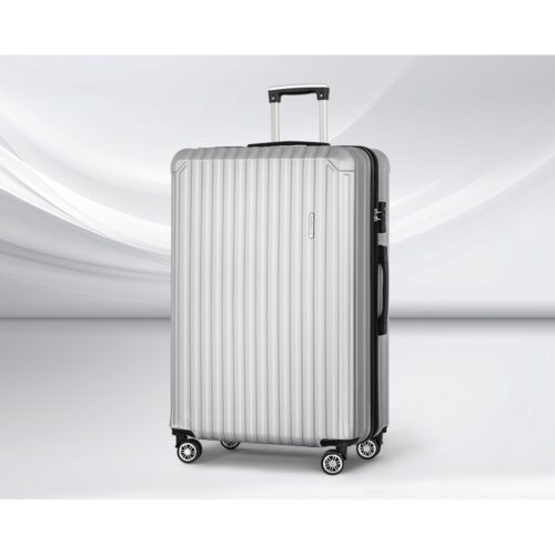 Wanderlite 28-inch Luggage Set with TSA Lock�ABS Hard Shell Travel Suitcase Organiser Luggage Case Light Grey - Image 7