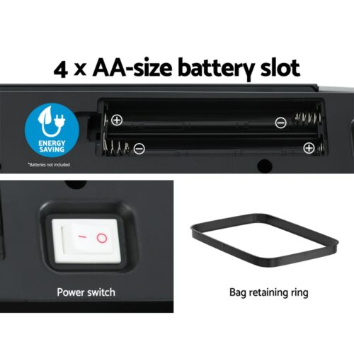 Devanti 70L Motion Sensor Bin Pedal Bins Automatic Black - Image 6