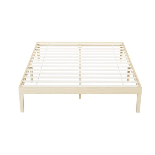 Artiss Bed Frame Double Size Wooden Base Mattress Platform Timber Pine BRUNO - Image 3