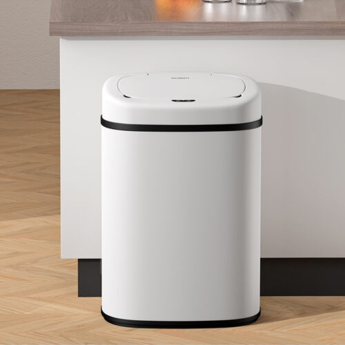 Devanti 82L Motion Sensor Bin Rubbish Automatic White - Image 7