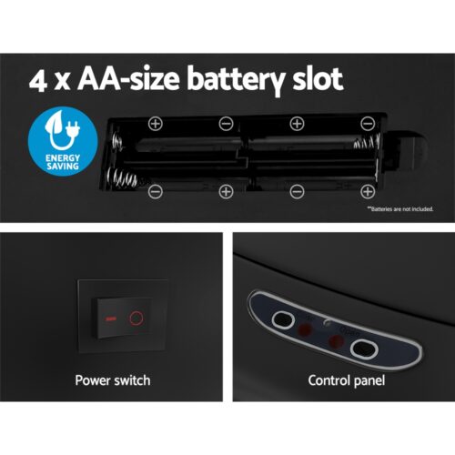 Devanti 82L Motion Sensor Bin Rubbish Automatic Black - Image 6